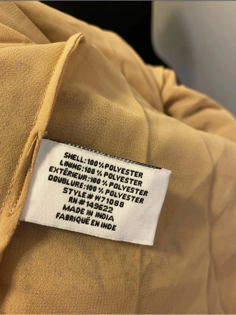 Walter Baker Dusty Python Treyton Dress Faux Wrap Puff Sleeve Tan 4 NEW $228 - Picture 7 of 7